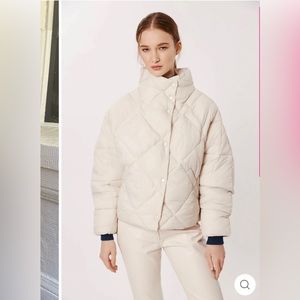 DELUC GIGLIA PUFFER JACKET IN PEARL (XS) -NWT